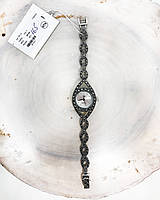 Годинник з крапельного срібла 925 Beauty Bar камені марказиты на вузьку руку 16,5 см
