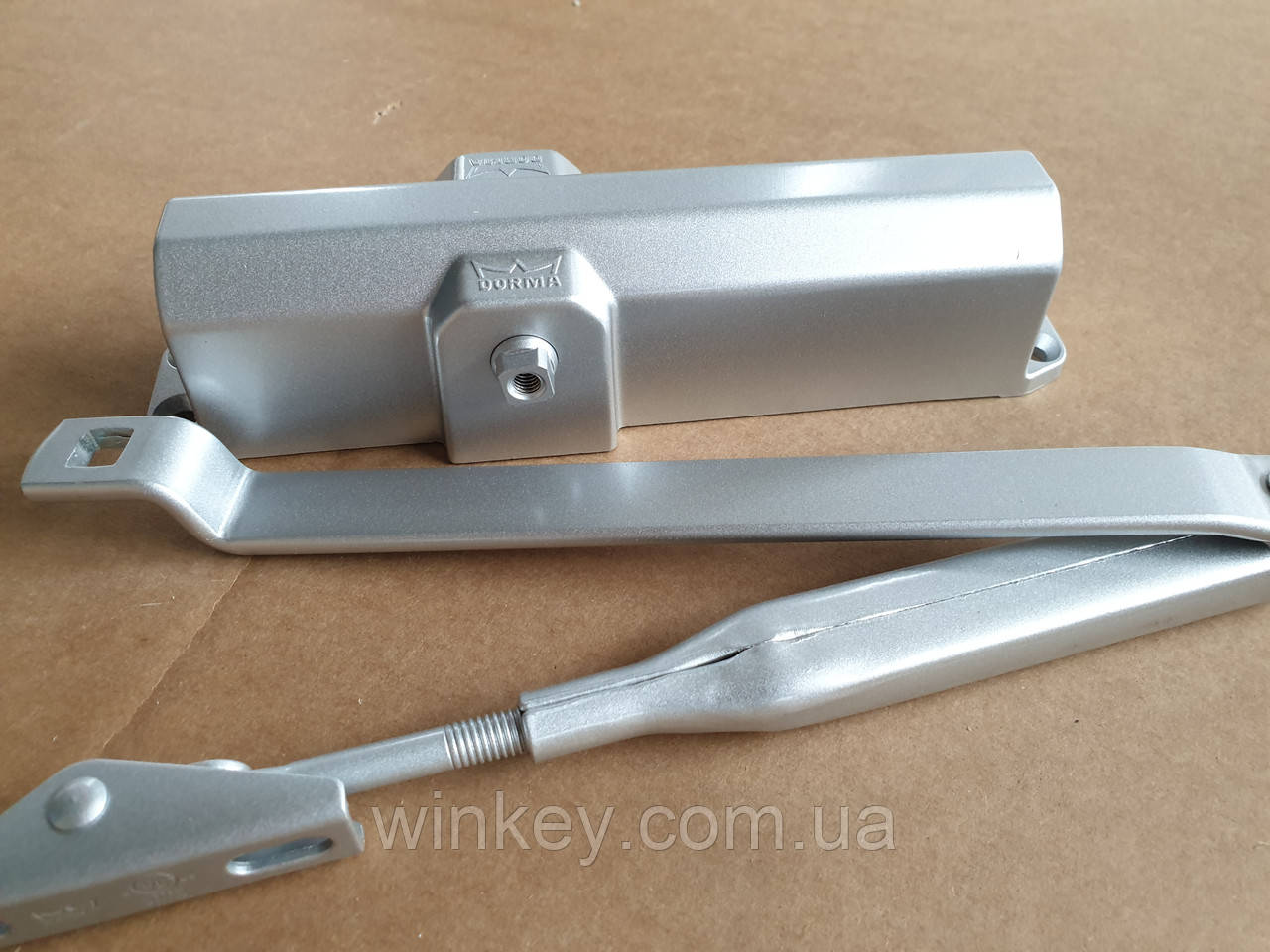 Доводчик дверний Dorma TS Compaсt з ножицями сірий, фото 1