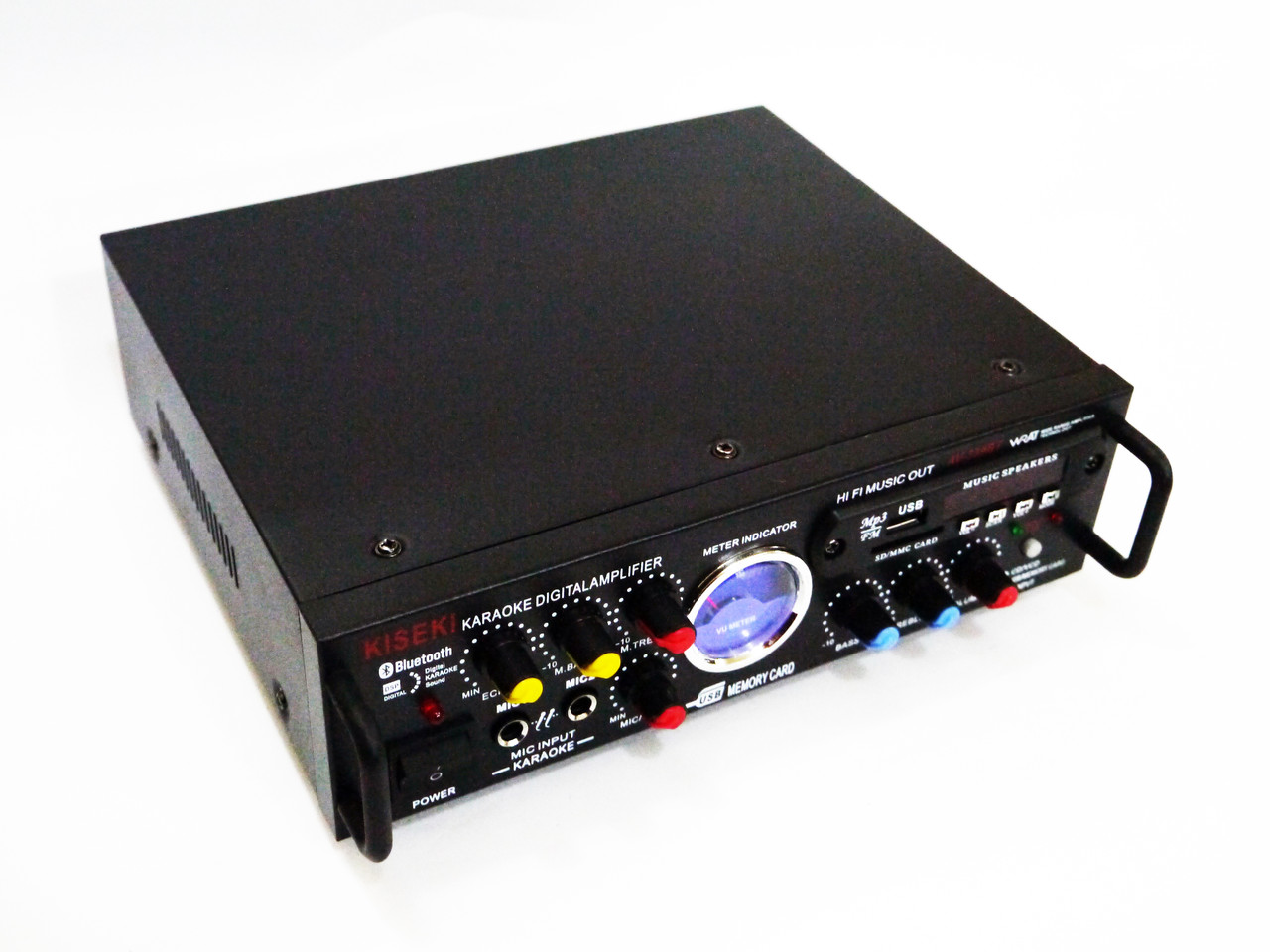 Підсилювач звуку Kiseki AV-339B + USB + Fm + Mp3 + КАРАОКЕ + Bluetooth