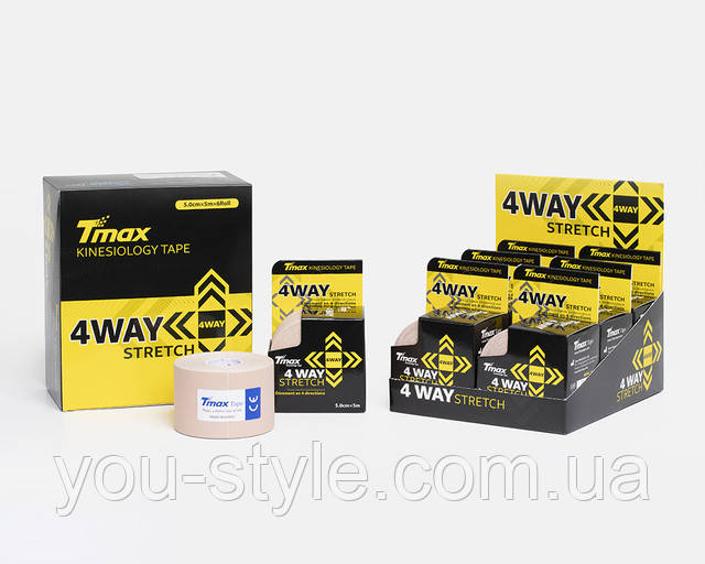 Спортивний тейп Tmax Tape 4 Way