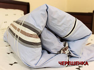 Сімейний набір бавовняного постільної білизни з Бязі "Gold" №157435AB Черешенка™, фото 3