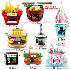 Конструктор Sluban Food court M38-B0705H Кафе-Солодості 328 деталей, фото 6