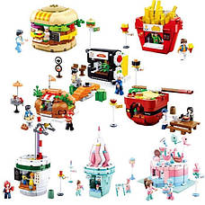 Конструктор Sluban Food court M38-B0705H Кафе-Солодості 328 деталей, фото 5