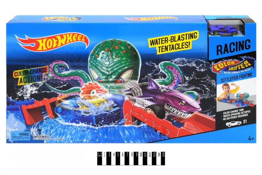 Трек Автомийка Hot wheel 5780, трек хот вил, машинка змінює колір