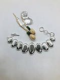 Комплект прикрас зі срібла Галька (глянець), фото 7