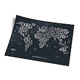 Скретч карта світу Travel Map LETTERS World оригінальний подарунок, фото 6