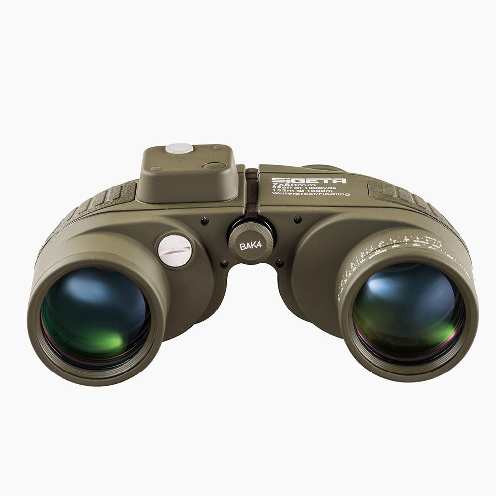 Морской бинокль SIGETA Military 7x50 floating /compass / reticle - фото 4 - id-p1064532888