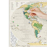 Скретч карта світу Travel Map Geography World оригінальний подарунок, фото 3