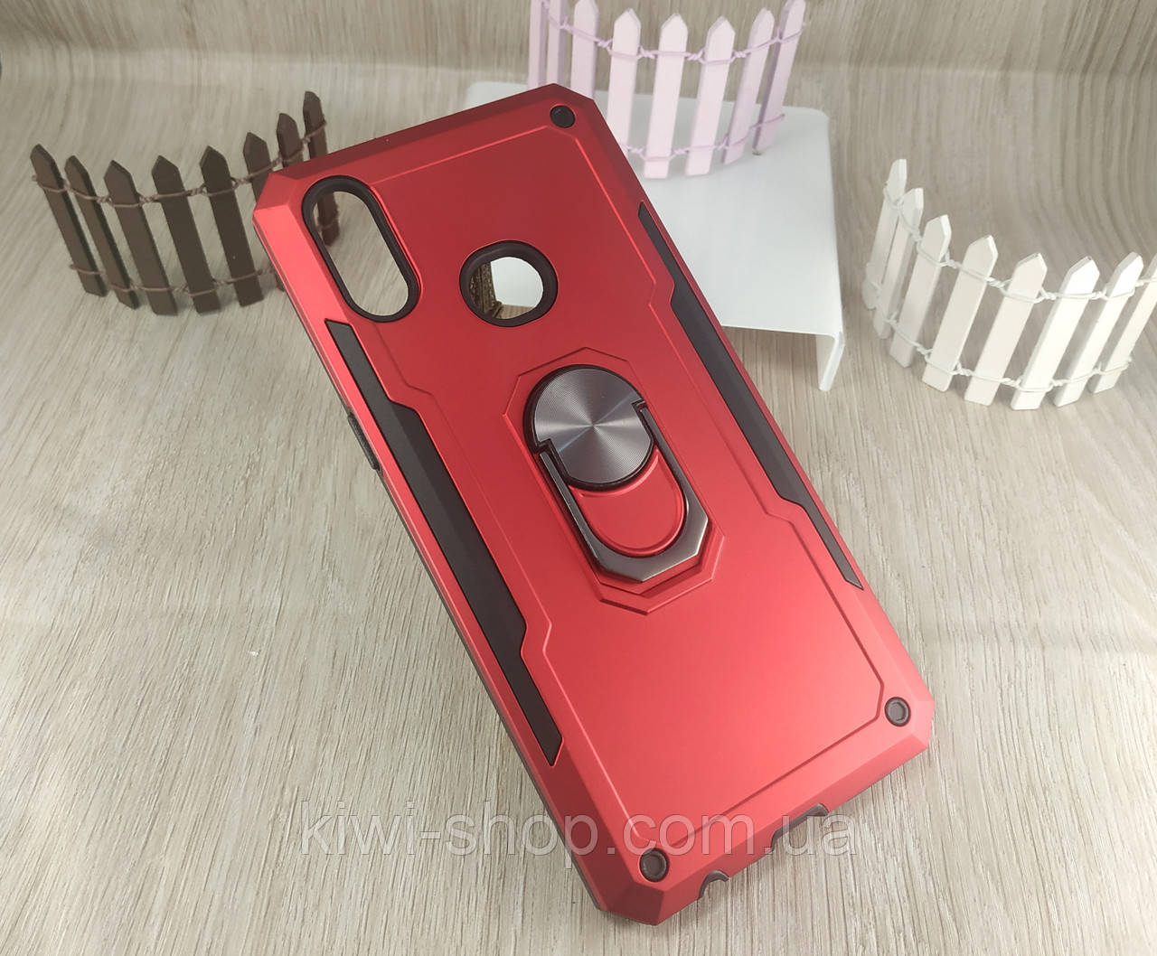 Ударостійкий чохол SG Ring під магнітний тримач для Samsung Galaxy A10s (A107F) 2019 червоний, фото 1