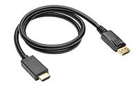 Кабель монітора-адаптер DisplayPort-HDMI M/M (HDMIекран)  2.0m Gutbay (78.01.4376) v1.1 1080p D=7.3mm