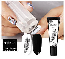 Гель-фарба для стемпинга і малювання STARLET PROFESSIONAL, №2 (чёрная)