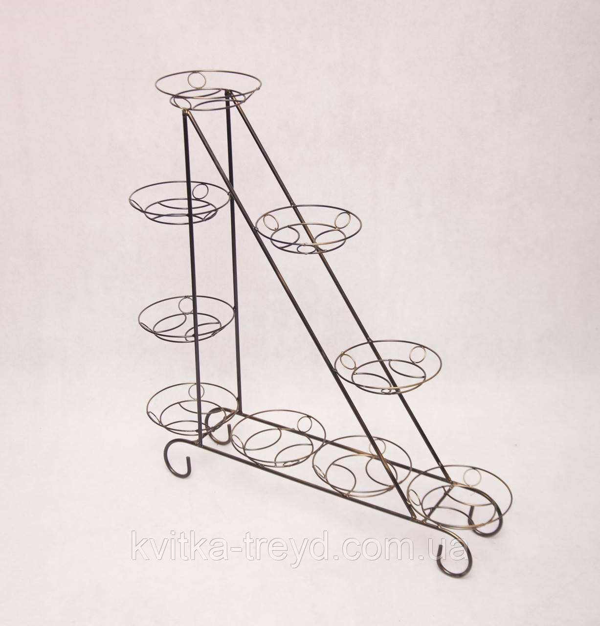 Віконна Металева Підставка для квітів на 9 Горщиків "Парус", фото 1