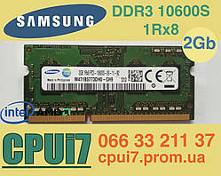 Для ноутбука 2GB DDR3 1333MHz Samsung M471B5773DH0-CH9 PC3 10600S 1Rx8 RAM Оперативна пам'ять