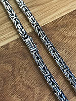 Серебряная цепочка «Лисий хвост» (Византия). 150 грамм. Серебро 925 пробы
