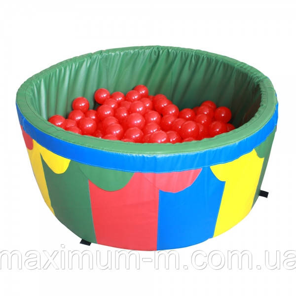 Сухий басейн із кульками для дому Tia-Sport (100х40х5 см). Кожзам.