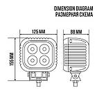 Світлодіодна Led фара БЕЛАВТО BOL0410 Flood, фото 3