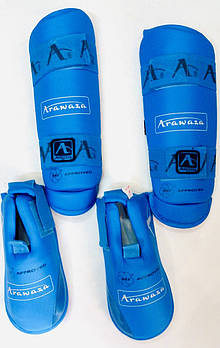 Захист для ніг (гомілка+фути) розбирається ARW WKF розмір М синій M