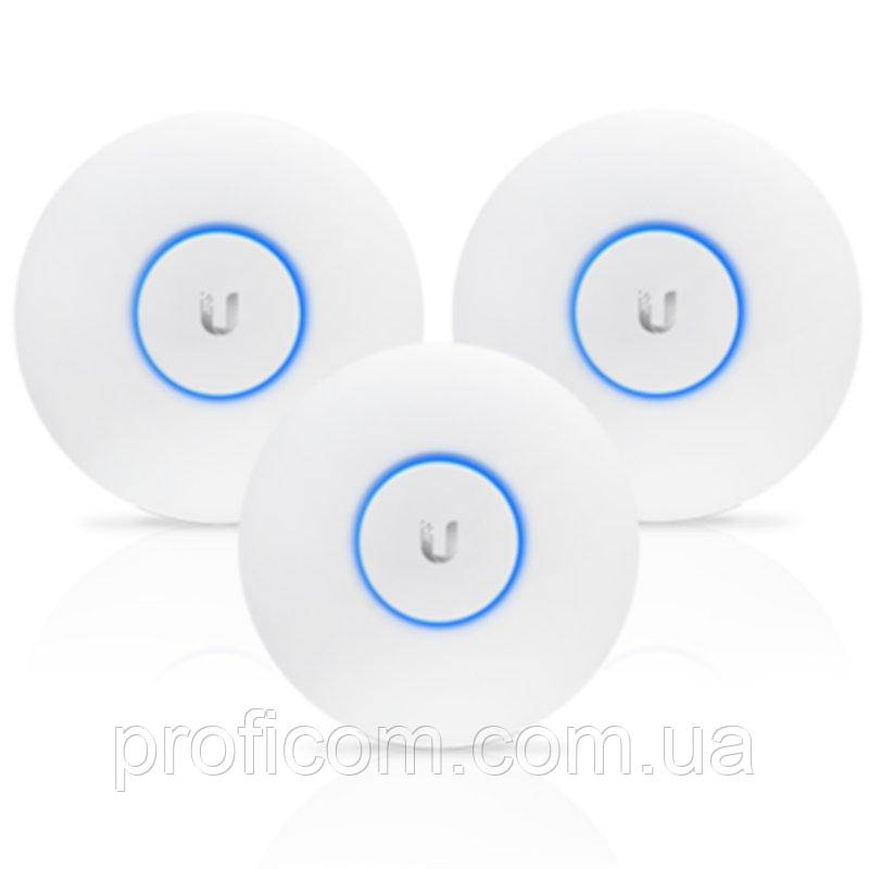 UAP-nanoHD-3 - Compact UniFi Wave2 AC AP, PoE Not Included, 3-pack