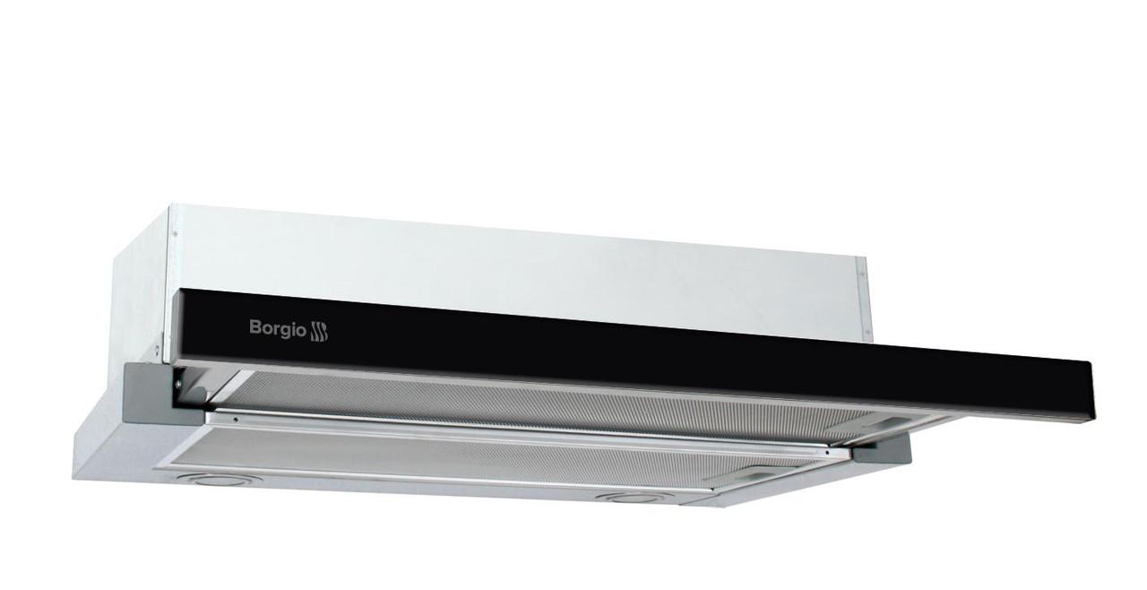 Кухонна витяжка вбудована BORGIO BLT(TR) 60 black glass