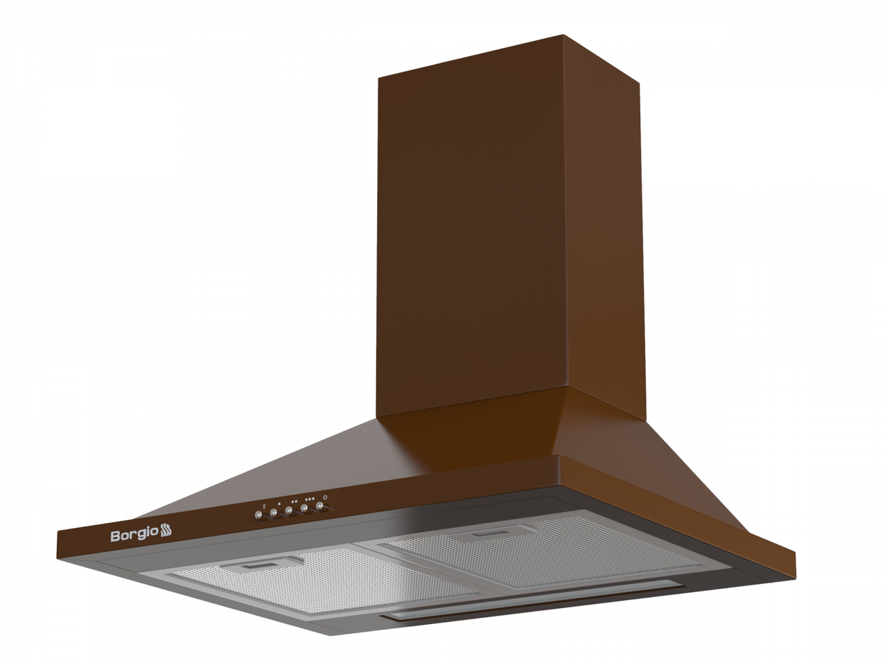 Кухонна витяжка купольна коричнева BORGIO BHK 50 brown