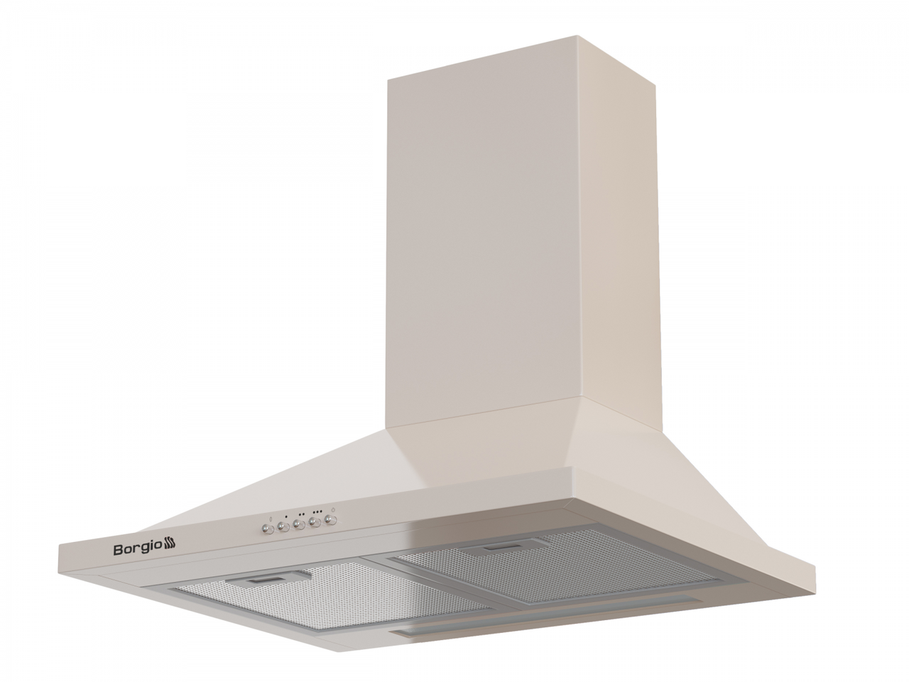 Кухонна витяжка купольна пристінна бежева BORGIO BHK 60 ivory
