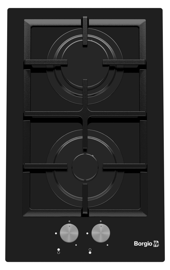 Варильна поверхня газова BORGIO 3150/05 (Black Glass)