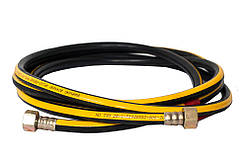 Шланг для газу гумовий чорний 1/2" ВВ 2,5 м