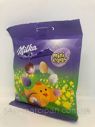 Яйця Milka Mini Eggs, шоколадні яйця мілка міні, 100 гр.