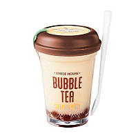 Нічна маска для обличчя з екстрактом чорного чаю Etude House Bubble Tea Sleeping Pack Black Tea 100 г