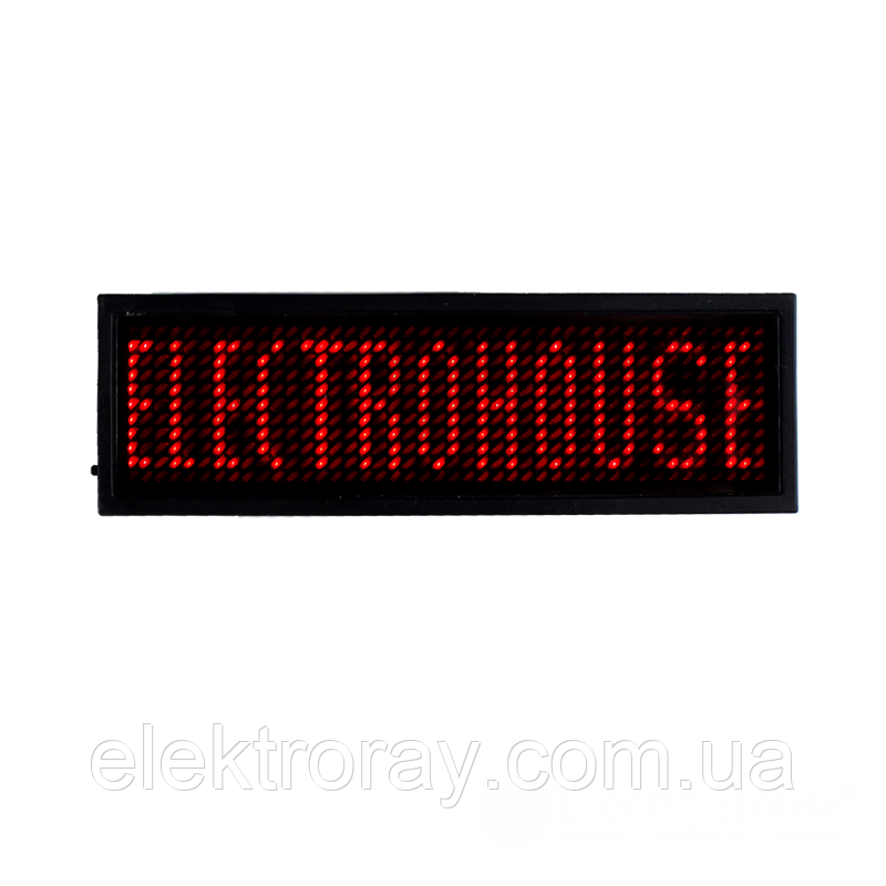 ElectroHouse Электронный Led бейдж, красный - фото 1 - id-p1064656154