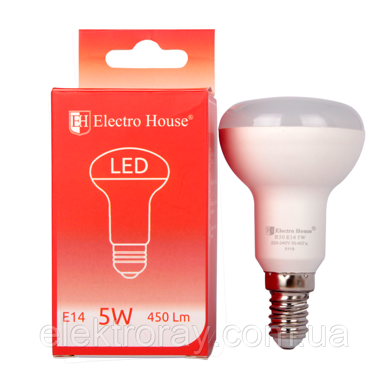 Світлодіодна лампа ElectroHouse R50 5W E14 4100k