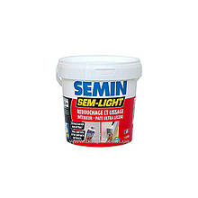 Шпаклівка SEMIN SEM-LIGHT ремонтна надлегка безусадкова (екстра біла), 1 л