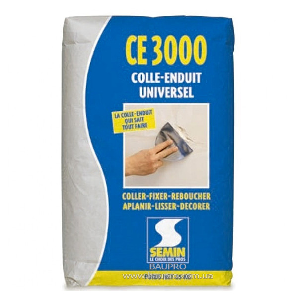 Шпаклівка-клей SEMIN CE 3000 універсальна, 25 кг