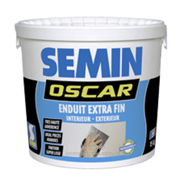 Шпаклівка SEMIN OSCAR вологостійка фінішна, 15 кг