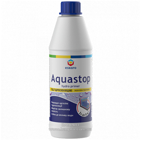Ґрунтовка ESKARO Aquastop Hydro Primer під гідроізоляцію, 1 л
