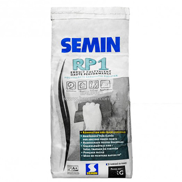 Шпаклівка SEMIN RP 1 ремонтна, 15 кг