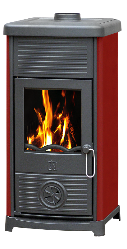 Піч опалювальна Plamen Maestral N червона емаль