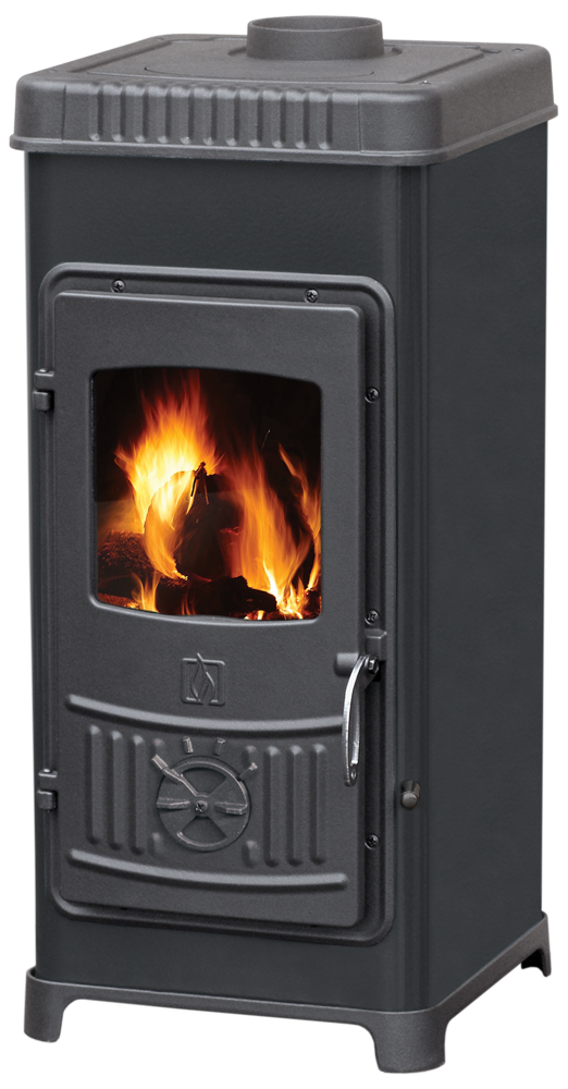 Піч чавунна Plamen Dora 8 N чорна емаль, фото 1