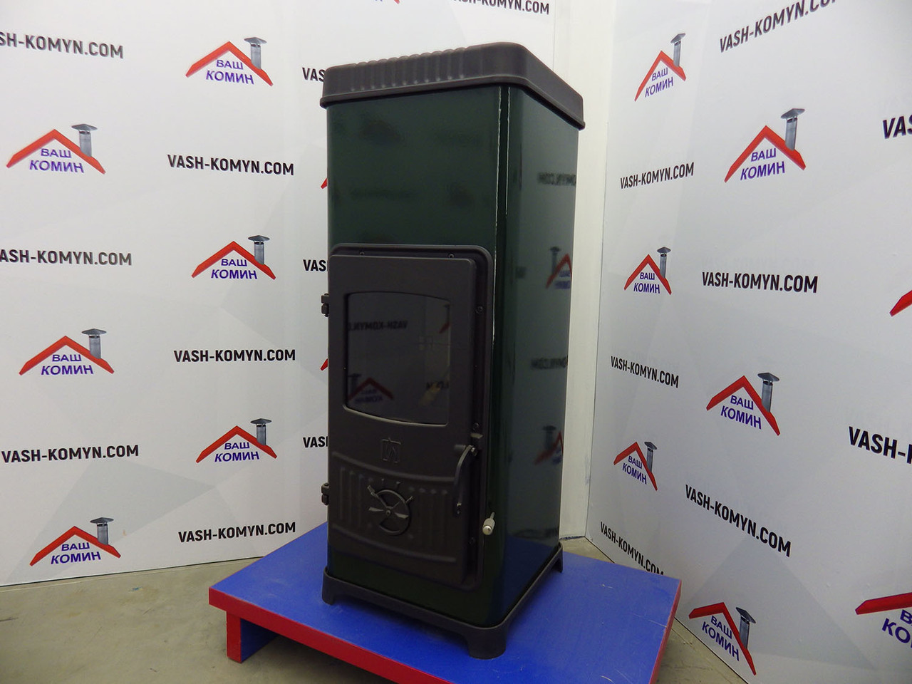 Піч сталева Plamen Dora 10 N зелена емаль, фото 1