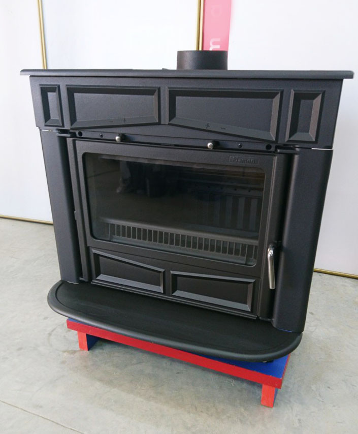 Чавунна піч-камін на ніжках Plamen Glas Franklin 13 кВт