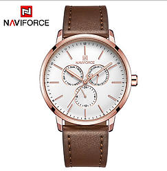 Чоловічі наручні кварцові годинники Naviforce NF3001-НАRGW