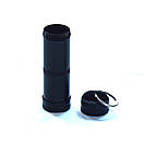 Таблетниця капсула герметична контейнер для зберігання таблеток 75 х 20 мм Чорний, фото 3