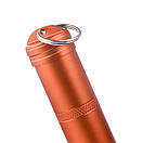 Таблетниця капсула герметична контейнер для зберігання таблеток 75 х 20 мм Помаранчевий, фото 5