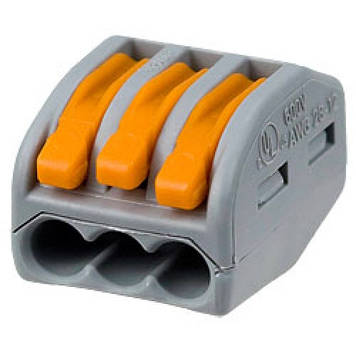 Клемa швидкого монтажу на 3 контакти TCom