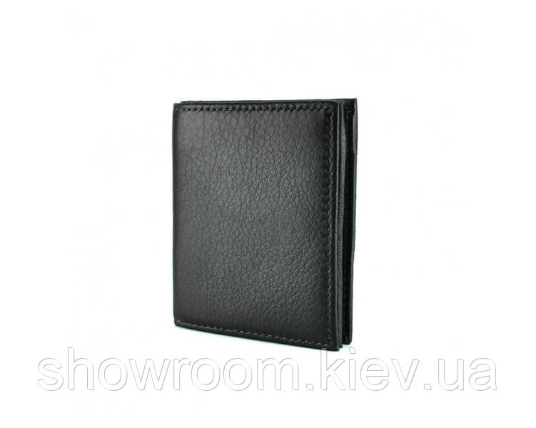 Функціональний затиск для грошей Leather Collection (390) black