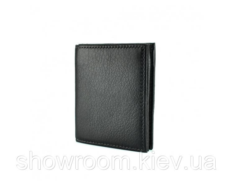 Функціональний затискач для грошей Leather Collection (390) black