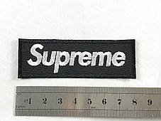 Нашивка Supreme 80x26 мм червоний, фото 2
