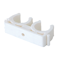 Кліпса подвійна ППР Ø20 Tebo біла