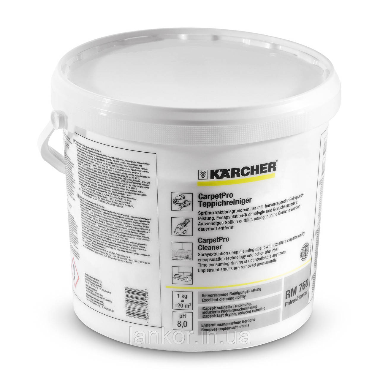 Порошковий засіб для чищення килимів CarpetPro iCapsol RM 760 OA 10 KG