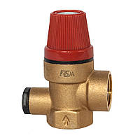 Спускний клапан з підкл.манометра 1/2" 1,5 bar CW617 RSk Італія